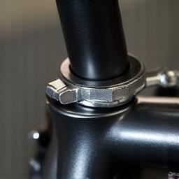 Dettaglio di una chiave dinamometrica che regola l'attacco manubrio